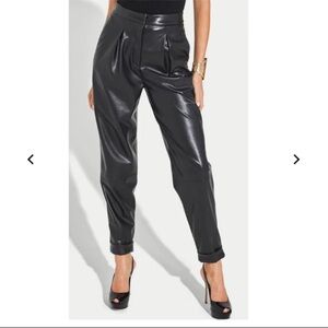 BNWT Generation Love Solange Faux Leather Balloon Pant Black 6